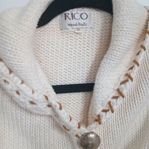 Rico Hand Knits Women's Cream Cardigan